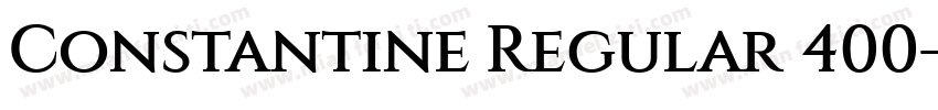 Constantine Regular 400字体转换